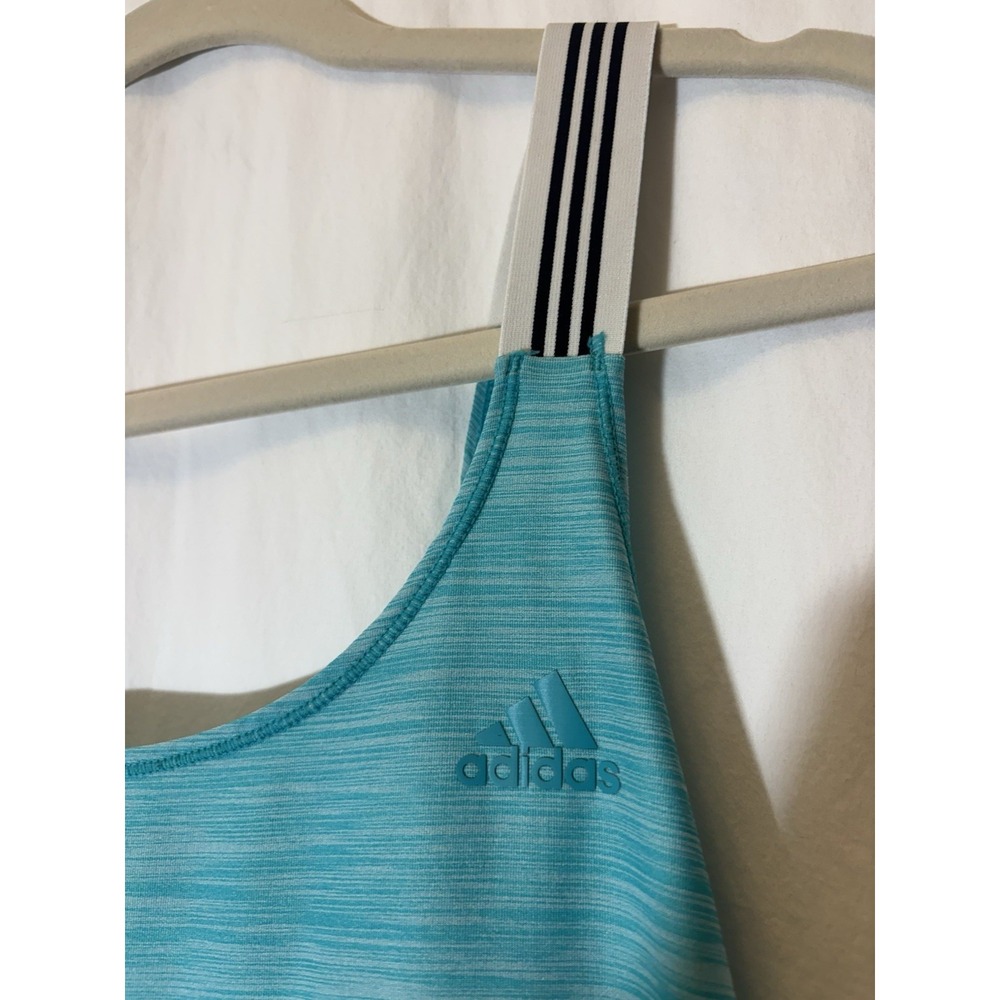 Adidas womens Performer‎ X-Back Tank Top Aqua XL II15 - Picture 2 of 4